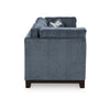 Ashley Maxo Sofa | 100’’ Tufted Rich Blue Polyester | 5 Accent Throw Pillows BM332963