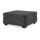 Ashley Accent Ottoman | 40’’ Square Top | Modern Style Dark Gray Polyester BM332971