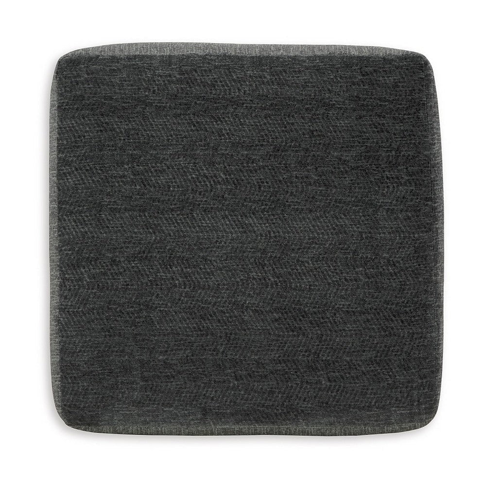 Ashley Accent Ottoman | 40’’ Square Top | Modern Style Dark Gray Polyester BM332971