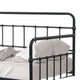 Tes Daybed with Pull Out Trundle | Classic Black Metal Open Frame