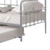Tes Daybed with Pull Out Trundle | Classic Silver Metal Open Frame