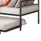 Ham Daybed with Pull Out Trundle | Black Slatted Open Metal Frame