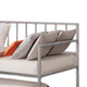 Ham Daybed with Pull Out Trundle | Silver Slatted Open Metal Frame