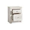 Ashley Paxy Nightstand | 2 Drawers | 2 USB Ports | Laminate Whitewash Finish BM333008
