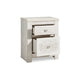 Ashley Paxy Nightstand | 2 Drawers | 2 USB Ports | Laminate Whitewash Finish BM333008