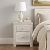 Ashley Paxy Nightstand | 2 Drawers | 2 USB Ports | Laminate Whitewash Finish