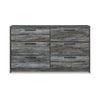 Ashley Bays 62’’ Dresser | 6 Drawers | Modern Farmhouse Laminate Smoky Gray BM333018
