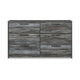 Ashley Bays 62’’ Dresser | 6 Drawers | Modern Farmhouse Laminate Smoky Gray BM333018