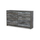 Ashley Bays 62’’ Dresser | 6 Drawers | Modern Farmhouse Laminate Smoky Gray BM333018