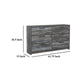 Ashley Bays 62’’ Dresser | 6 Drawers | Modern Farmhouse Laminate Smoky Gray BM333018