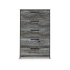 Ashley Bays Tall Dresser Chest | 5 Drawer | Modern Rustic Laminate Smoky Gray BM333019