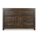 Ashley Rye 61’’ Dresser | 6 Drawers w 1 Cabinet | Classic Laminate Dark Brown BM333026