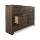 Ashley Rye 61’’ Dresser | 6 Drawers w 1 Cabinet | Classic Laminate Dark Brown BM333026