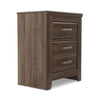 Ashley Rye Nightstand with 2 Drawers | Modern Classic Laminate Dark Brown