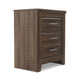 Ashley Rye Nightstand with 2 Drawers | Modern Classic Laminate Dark Brown