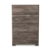 Ashley Isnk Tall Dresser Chest | 4 Drawers | Modern Farmhouse Gray Oak Finish BM333032
