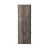Ashley Isnk Tall Dresser Chest | 4 Drawers | Modern Farmhouse Gray Oak Finish BM333032
