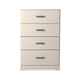 Ashley Tely Tall Dresser Chest | 4 Drawers | Modern Farmhouse Laminate White BM333033