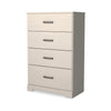 Ashley Tely Tall Dresser Chest | 4 Drawers | Modern Farmhouse Laminate White BM333033