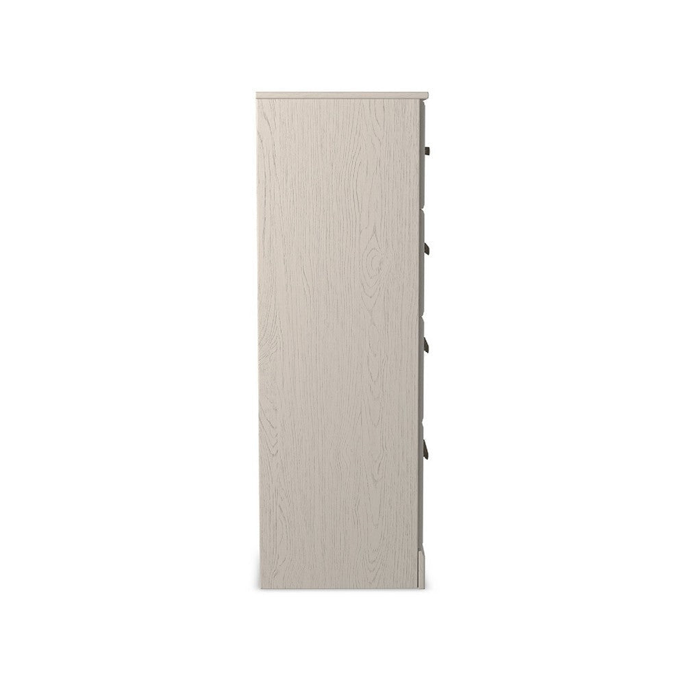 Ashley Tely Tall Dresser Chest | 4 Drawers | Modern Farmhouse Laminate White BM333033