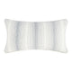 Lumbar Accent Throw Pillow | 14x26 | Cotton Linen Blend | Blue Striped