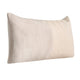 Lumbar Accent Throw Pillow | 14x26 | Color Block Design Beige Leather