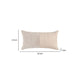 Lumbar Accent Throw Pillow | 14x26 | Color Block Design Beige Leather