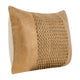 Lush Lumbar Accent Throw Pillow | 14x20 Handwoven Design Brown Leather BM333036