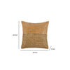 Lush Square Accent Throw Pillow | 18’’ | Handwoven | Brown Leather BM333037