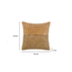 Lush Square Accent Throw Pillow | 18’’ | Handwoven | Brown Leather BM333037