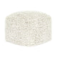 Cusp Square Ottoman Pouf | 18’’ Ivory Faux Wool | Removable Cover BM333042