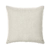 Cusp Square Accent Throw Pillow | 22’’ Curly Texture Ivory Shearling