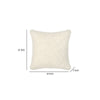 Cusp Square Accent Throw Pillow | 22’’ Curly Texture Ivory Shearling