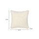 Cusp Square Accent Throw Pillow | 26’’ Curly Texture Ivory Shearling
