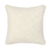 Cusp Square Accent Throw Pillow | 26" Curly Texture Ivory Shearling