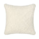 Cusp Square Accent Throw Pillow | 26" Curly Texture Ivory Shearling