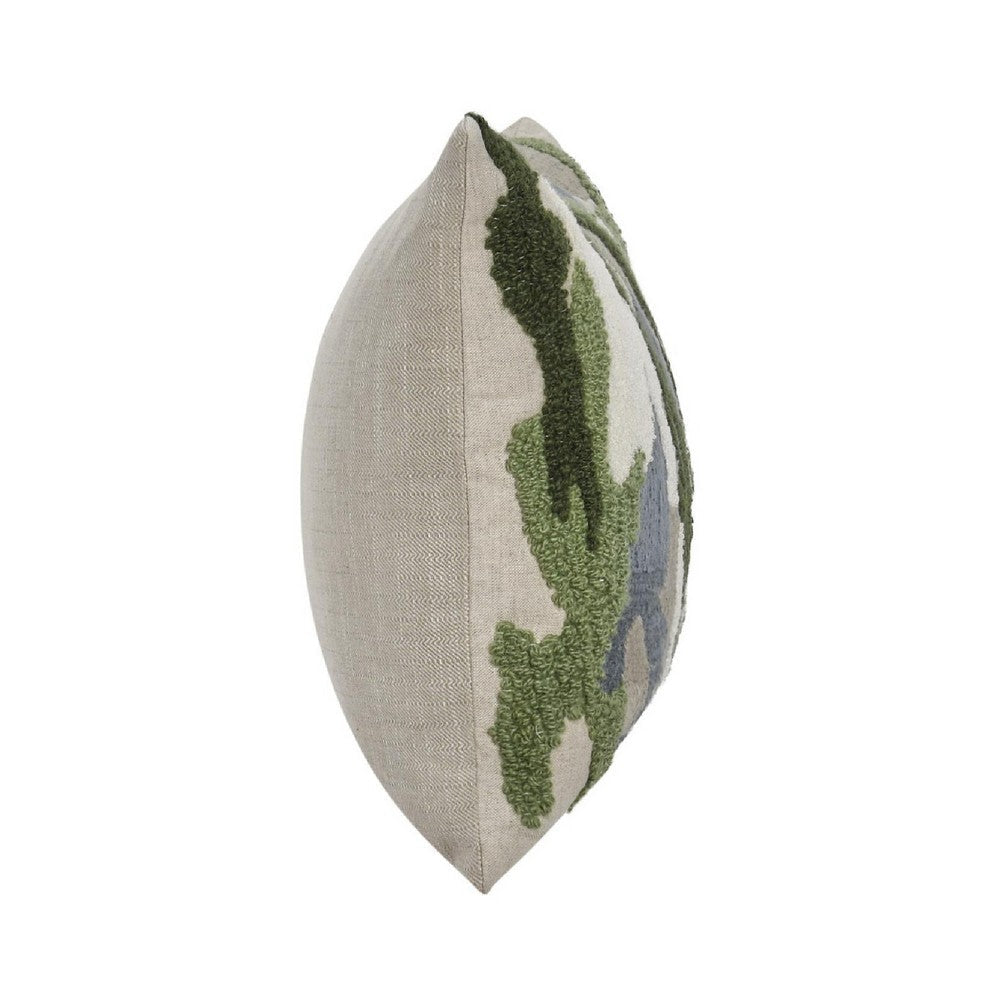 Kart Lumbar Accent Throw Pillow | 14x26 | Green White Camouflage BM333048