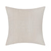 Square Accent Throw Pillow | 24’’ Textured Geometric Ivory and Brown BM333050