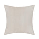 Square Accent Throw Pillow | 24’’ Textured Geometric Ivory and Brown BM333050