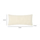Lumbar Accent Throw Pillow | 16x36 Hand Tufted Organic Design | Ivory BM333051