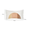 Lumbar Accent Throw Pillow | 14x26 | Hand Dip Dyed Half Circle | Ivory BM333052