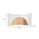 Lumbar Accent Throw Pillow | 14x26 | Hand Dip Dyed Half Circle | Ivory BM333052