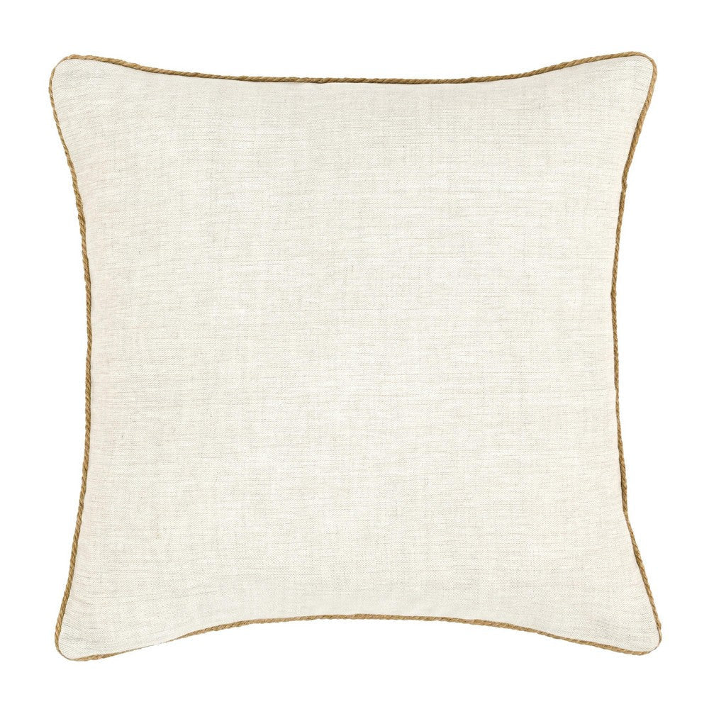 Square Accent Throw Pillow 20’’ Hand Painted Spiral Design Blue Red BM333055