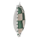 Lumbar Accent Throw Pillow 14x20 Green Checkered Stripe Flange Edge BM333057