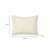 Cusp Lumbar Accent Throw Pillow 12x16 Curly Texture Ivory Shearling BM333059