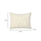 Cusp Lumbar Accent Throw Pillow 12x16 Curly Texture Ivory Shearling BM333059