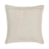 Square Accent Throw Pillow 22’’ Hand Tufted Organic Design Ivory BM333060