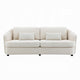 Riku Sofa | 2 Lumbar Pillows | 84’’ | Beige Linen | Modern Shape BM333063