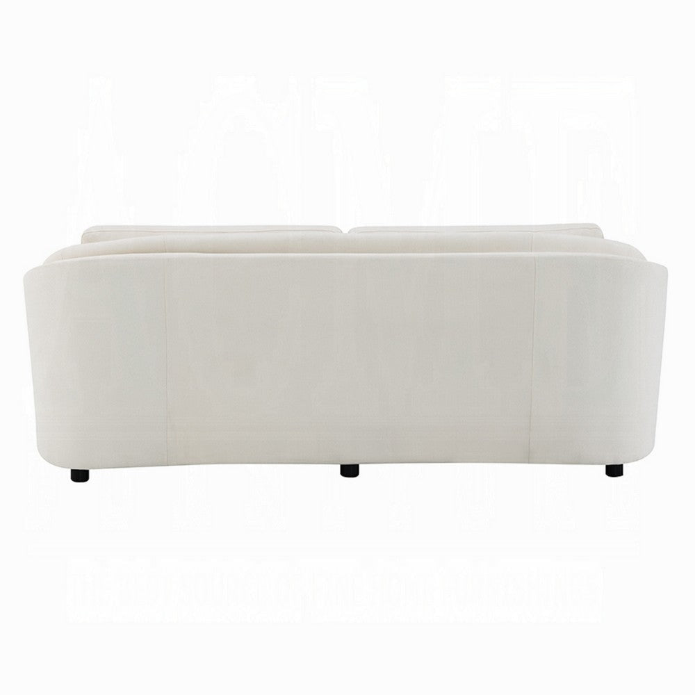 Riku Sofa | 2 Lumbar Pillows | 84’’ | Beige Linen | Modern Shape BM333063