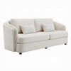Riku Sofa | 2 Lumbar Pillows | 84’’ | Beige Linen | Modern Shape BM333063